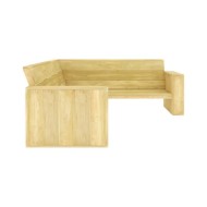 Salon de jardin 2 pcs Bois de pin imprégné
