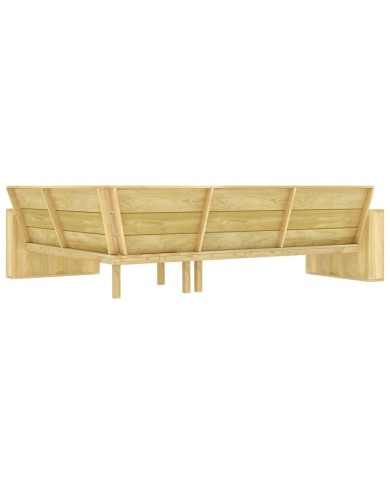Salon de jardin 2 pcs Bois de pin imprégné