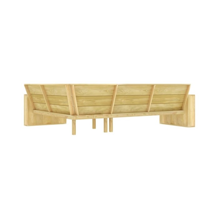 Salon de jardin 2 pcs Bois de pin imprégné