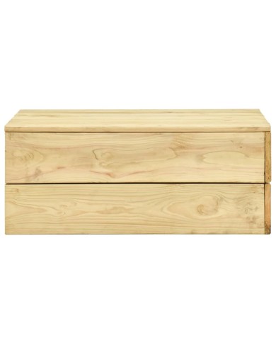 Salon de jardin 2 pcs Bois de pin imprégné