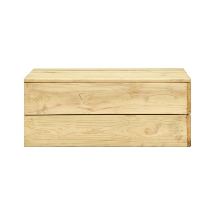 Salon de jardin 2 pcs Bois de pin imprégné