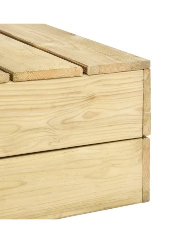 Salon de jardin 2 pcs Bois de pin imprégné