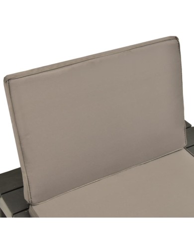 Salon de jardin 5 pcs Plastique Anthracite 