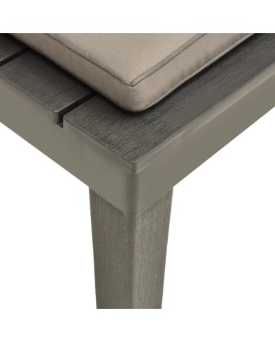 Salon de jardin 5 pcs Plastique Anthracite 
