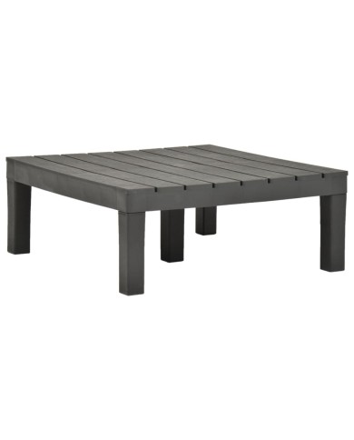 Salon de jardin 5 pcs Plastique Anthracite 