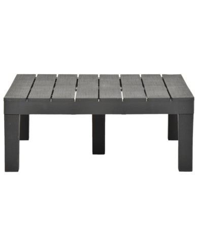 Salon de jardin 5 pcs Plastique Anthracite 