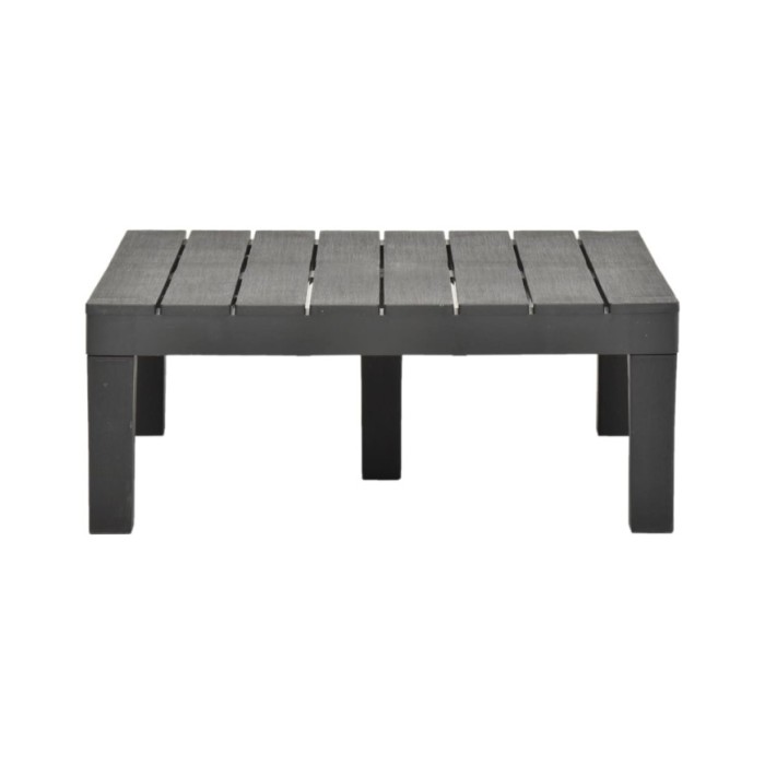 Salon de jardin 5 pcs Plastique Anthracite 
