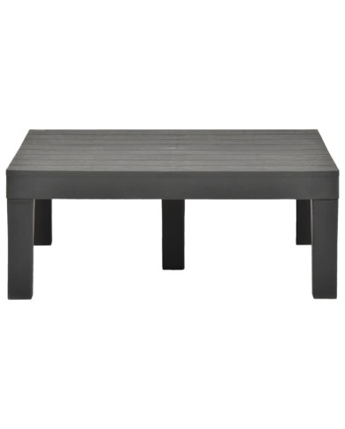 Salon de jardin 5 pcs Plastique Anthracite 