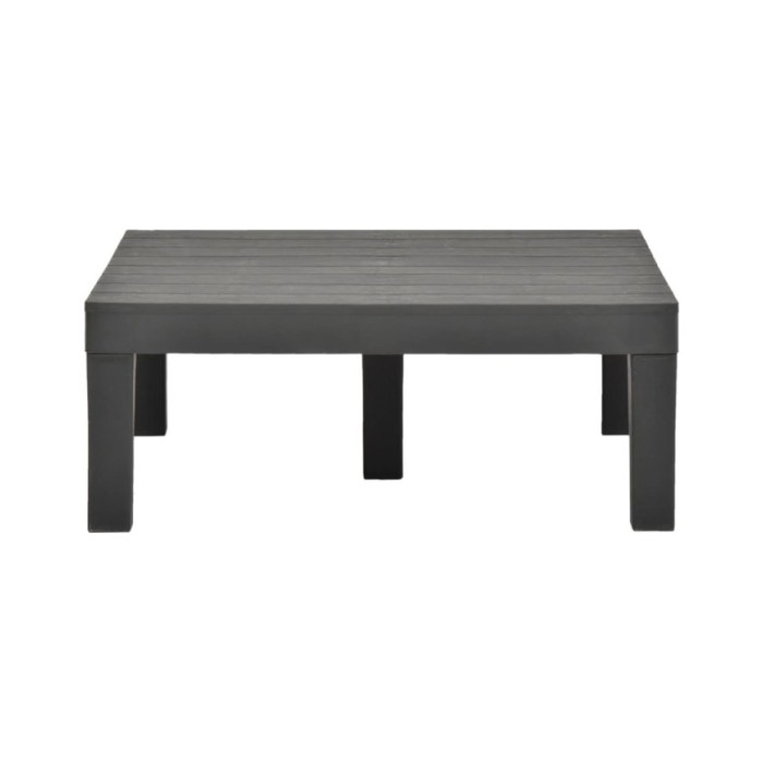 Salon de jardin 5 pcs Plastique Anthracite 