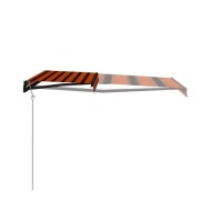 Auvent rétractable automatique 400x300 cm Orange et marron