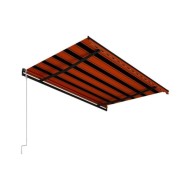 Auvent rétractable automatique 400x300 cm Orange et marron
