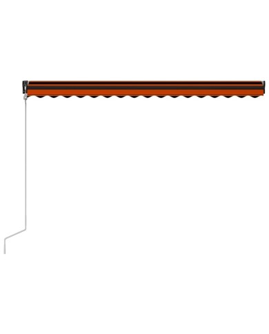 Auvent rétractable automatique 400x300 cm Orange et marron