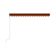 Auvent rétractable automatique 400x300 cm Orange et marron