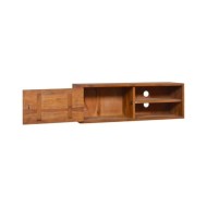 Meuble TV mural 180x30x30 cm Bois de teck massif