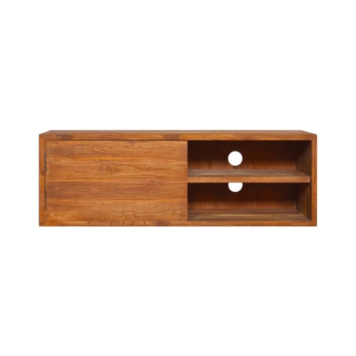 Meuble TV mural 180x30x30 cm Bois de teck massif