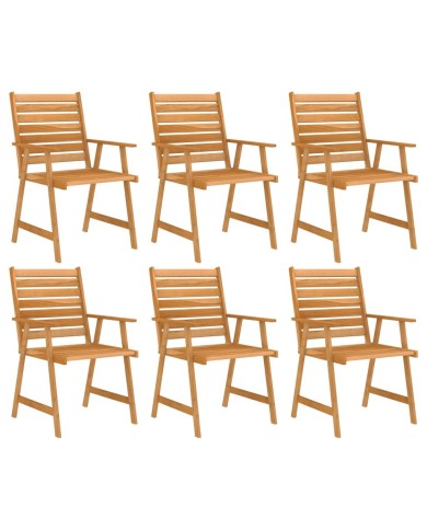 Mobilier de salle à manger de jardin 7 pcs Bois d'acacia solide
