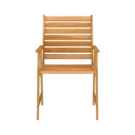 Mobilier de salle à manger de jardin 7 pcs Bois d'acacia solide