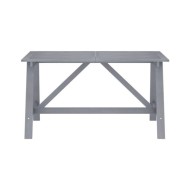 Mobilier à dîner de jardin 7 pcs Gris Bois d'acacia massif