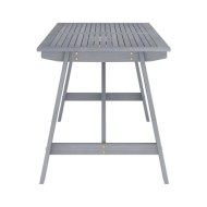 Mobilier à dîner de jardin 7 pcs Gris Bois d'acacia massif