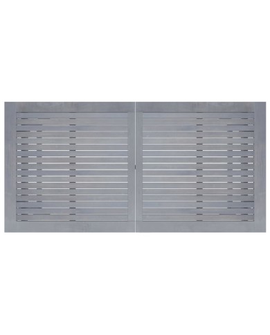 Mobilier à dîner de jardin 7 pcs Gris Bois d'acacia massif