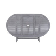 Mobilier à dîner de jardin 9 pcs Bois d'acacia massif Gris