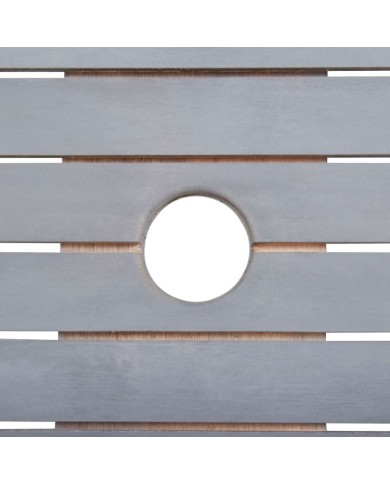 Mobilier à dîner de jardin 9 pcs Bois d'acacia massif Gris