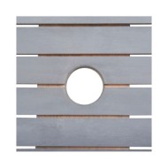 Mobilier à dîner de jardin 9 pcs Bois d'acacia massif Gris