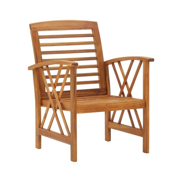 Salon de jardin 5 pcs Bois d'acacia solide