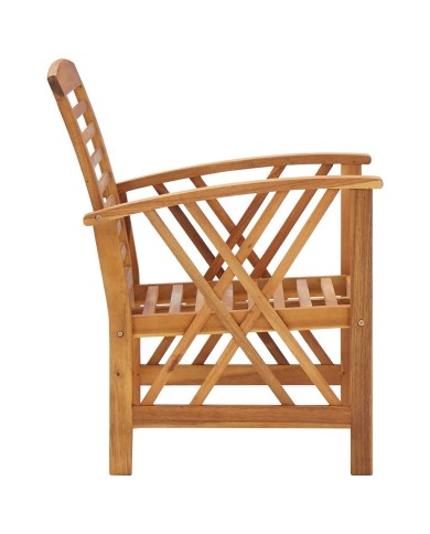Salon de jardin 5 pcs Bois d'acacia solide