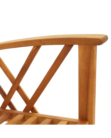 Salon de jardin 5 pcs Bois d'acacia solide