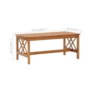 Salon de jardin 5 pcs Bois d'acacia solide