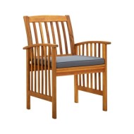 Mobilier à dîner de jardin 5 pcs avec coussins Acacia solide