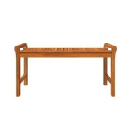 Salon de jardin 3 pcs avec coussins Bois massif d'acacia