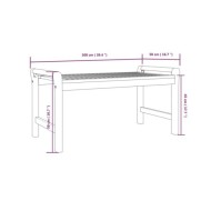 Salon de jardin 3 pcs avec coussins Bois massif d'acacia