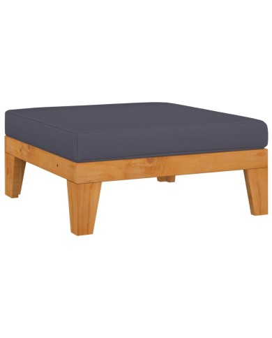 Salon de jardin 4 pcs avec coussins Bois d'acacia solide
