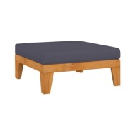 Salon de jardin 7 pcs avec coussins Bois d'acacia solide