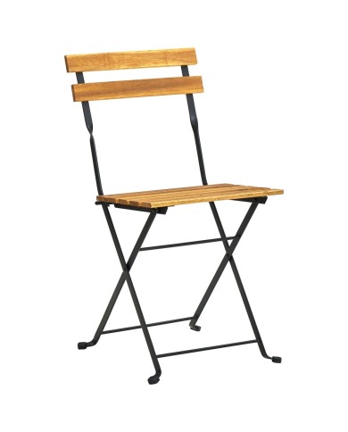 Mobilier à dîner d'extérieur pliable 5 pcs Bois d'acacia solide
