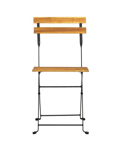Mobilier à dîner d'extérieur pliable 5 pcs Bois d'acacia solide