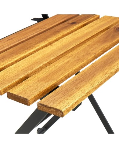 Mobilier à dîner d'extérieur pliable 5 pcs Bois d'acacia solide