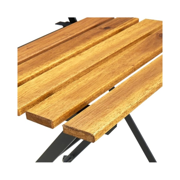 Mobilier à dîner d'extérieur pliable 5 pcs Bois d'acacia solide