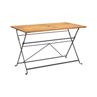Mobilier à dîner d'extérieur pliable 5 pcs Bois d'acacia solide