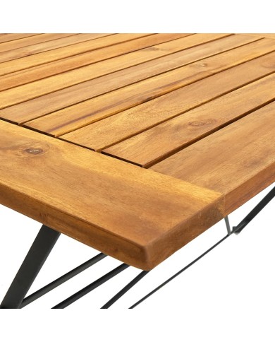 Mobilier à dîner d'extérieur pliable 5 pcs Bois d'acacia solide