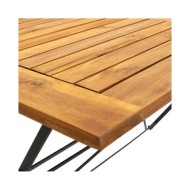 Mobilier à dîner d'extérieur pliable 5 pcs Bois d'acacia solide