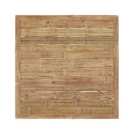 Salon de jardin 6 pcs avec coussins blanc crème Bambou