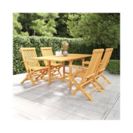 Salon de jardin 5 pcs Bois de teck massif