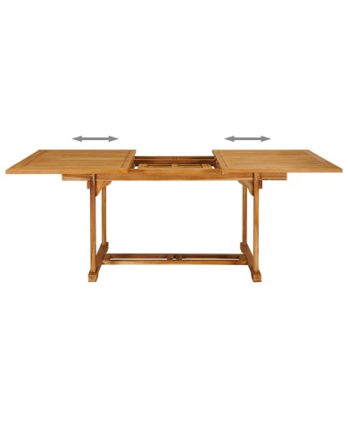 Salon de jardin 7 pcs Bois de teck massif