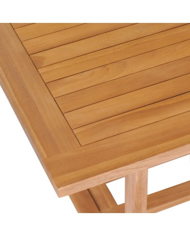 Salon de jardin 7 pcs Bois de teck massif