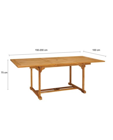 Salon de jardin 7 pcs Bois de teck massif