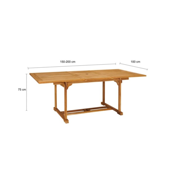 Salon de jardin 7 pcs Bois de teck massif