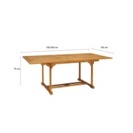 Salon de jardin 7 pcs Bois de teck massif